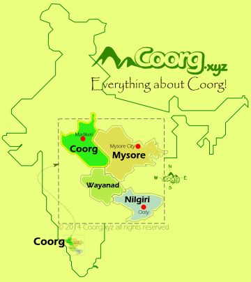 Location of Coorg 